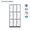 Luoyang KD commercial office furniture metal storage cabinet design 9 door steel filing cabinet