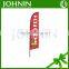 Promotion display outdoor banner flying feather wind flag pole