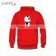 Lady's cotton lovely pullover hoodie oem custom wholesale factory