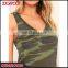 Wholesale Custom Casual Wear Camouflage Womens Tank Top