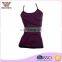 Stripe printed tight thin nylon anti-bacterial ladies fancy camisole top