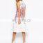 latest custom digital print middle aged women lady fashion dress 2015
