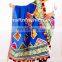 Kutch Hand Embroidered Dupatta- Kutch Embroidery Banjara Dupatta- Cotton kutch dupatta with beautiful thread work