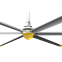 380 Volt Metal Blades Largest air cool industrial ceiling fan