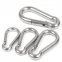 High Polished Metal Carabiner Hook Spring Snap Hook With Screw Lock