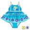 Baby Cartoon Icing Queen Swimwear One Piece Deluxe Swimsuit Snow Flake Swimsuit