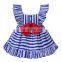 Instyle Stripe Blue Summer Clothes Girls Dresses Girls Costume Child Sweet Girl T-Shirt