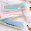 Laser Fashion Pencil Bags Candy color Pencil Case Children Kids patchwork bag 4colors