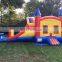 Big Inflatable Commercial Castle Wet Dry Bounce House With Water Slide Pool