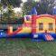 Big Inflatable Commercial Castle Wet Dry Bounce House With Water Slide Pool