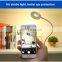 DDP Terms High quality USB power Led Desk lamp Foldable Clip on Bedside Reading Night Light dimmable LED table lamp