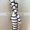 2015 sey women party dress new girl knitted rayon front zipper plaid white black knee-length long sleeve bandage dress
