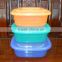 Popular plastic food storage container / rectangular basin with cover