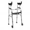 Height adjustable detachable aluminum foldable  posterior walking aid assist walker for disabled