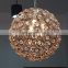 Ball Pendant Light Home Decoration Pendant Lights Gold Or Chrome Luxury Fancy Modern Crystal Chandelier Lighting