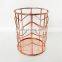 Luxury metal Storage basket pencil holder wire baskets small metal baskets for office table and book house