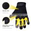 HANDLANDY Vibration-Resistant Non-impact Breathable Flexible Touch Screen Fingertips mechanic leather safety work gloves
