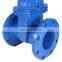 DN100 ductile cast iron PN16 resilient seat hand wheel double epoxy coating flanged gate valve