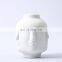 white gold painting post-modern human body part art ceramic face decoration vase for home