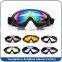 Comfortable dustproof black foam padding safety motorcycle glasses