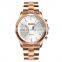 New Design SKMEI 1324 Luxury Gold 3ATM Water Resistant Stainless Steel Quartz Smart Wrist Watch