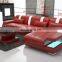 Modern Living Room Furniture Luxury L Shape Sectional Italian Pure Leather Sofas Couch Set