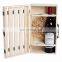 Pine Wood double Ice Wine Bottle Packing Box Gift Box