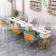 Manicure Table And Chair Set Marble Iron Double Table Single Nail Table