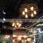 Industrial Wheel Hanging Lights Retro Loft Iron Pendant Lamp Chandelier Restaurant Bar Cafe Commercial Pendant Lighting