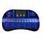 Russian,Hebrew,English Original i8 Mini Keyboard 2.4G Wireless Touchpad with 7 colors backlight air remote 2.4G keyboard
