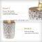 Small Home Decorative Golden Deer Metal Lid Glass Candy Jar