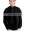 OEM High Quality Winter Hoodies Custom Black Knit Half Zip Up Color Block Barber Fleece Hoodie