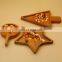 Home Eco Friendly Multifunction Star Shape Mini Coffee Bread Small Bamboo Serving Tray