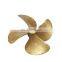 China 4 blade Ship repair accessories bronze marine propeller