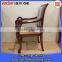 Snake Head Handle Design Birch Wood Metting Room Arm Chair