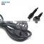 High quality power cord plug retractable extension 3 pin ac power cord cable eu computer power cord