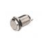 waterproof 10mm stainless steel flat round head 1no1nc electric push button self recovery
