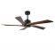 52inch Ceiling Fan With Solid Wood Blades Remote Cotroller Ceiling Fan With Light