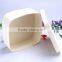 Natural round shape mini wooden bark box wood cheese box wholesale