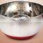 Stainless Steel Salad bowl with spout Lid with Silicone base with Measuring line with Handle                        
                                                Quality Choice