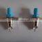 yellow and blue stainless steel ball valve rabbit nipple drinkers for poultry farm