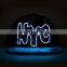 China high quality hip hop flat led lighted fluorescent hats and caps