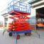 good quality adjustable mobile scissor lift /moving platform with with four wheels