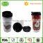 Promotion advertising wholesales plastic coffee tumbler with paper insert