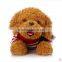 Cute Grovelling Soft Plush Animals Dog Toy With Sweater