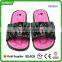 Pink/Black PU Upper and Women Gender women's slippers