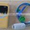 medical handheld finger pulse oximeter with three parameters