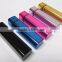 Best aluminum alloy power bank 2600 mah universal portable power bank OEM logo design