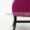 Modern Arc Armrest design Rose red Removable Velvet slipcover fabric Hotel chair/Dining Chair/Restaurant Chair (KY-3060)