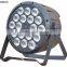 China New LED Par 64 18leds 10w RGBW 4 in 1 dmx stage mini par light / 200W flat par can
